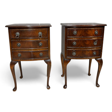 Antica Coppia comodini in piuma di mogano - Vassallo Antiques Antiquariato Online