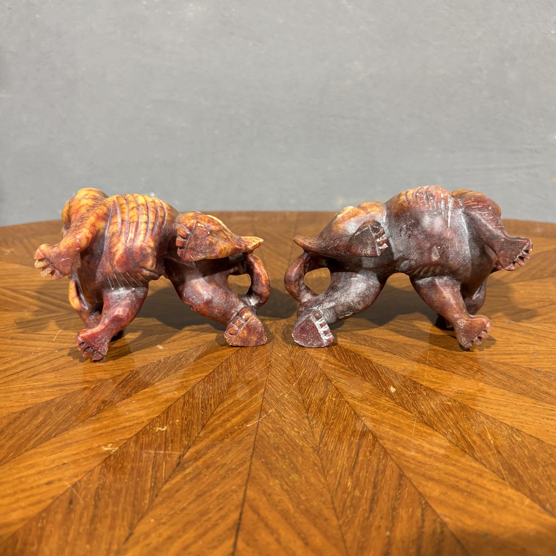 Coppia di Cani di Foo in pietra saponaria - Vassallo Antiques Antiquariato Online