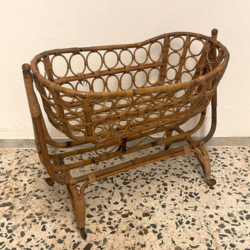 Culla Vintage in bambù anni '50 - Vassallo Antiques Antiquariato Online