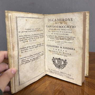 Decamerone di Giovanni Boccaccio - Edizione Veneziana Riveduta - 1762