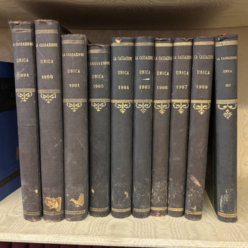 La cassazione unica - Periodico giuridico di Roma - 1895 - Vassallo Antiques Antiquariato Online