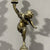 Ancient pair of gilt bronze candlesticks