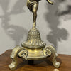 Antica coppia di candelabri in bronzo dorato