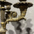 Ancient pair of gilt bronze candlesticks