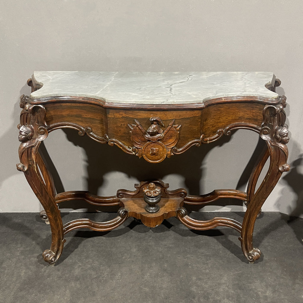 Antique 19th century walnut console