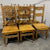 Antico set di sei sedie restaurate fine '800