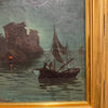 Gaetano Capone (Maiori, 1845 – 1924) “Scena notturna con barca a vela”