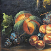 Antico Dipinto Natura morta con fiori e frutta