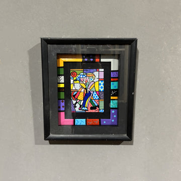 Serigrafia di Romero Britto "Coppia innamorata"