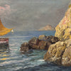 Dipinto marina Sorrentina fine XIX secolo