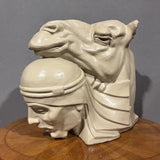 Affascinante Scultura beduino con cammello - Vassallo Antiques Antiquariato Online