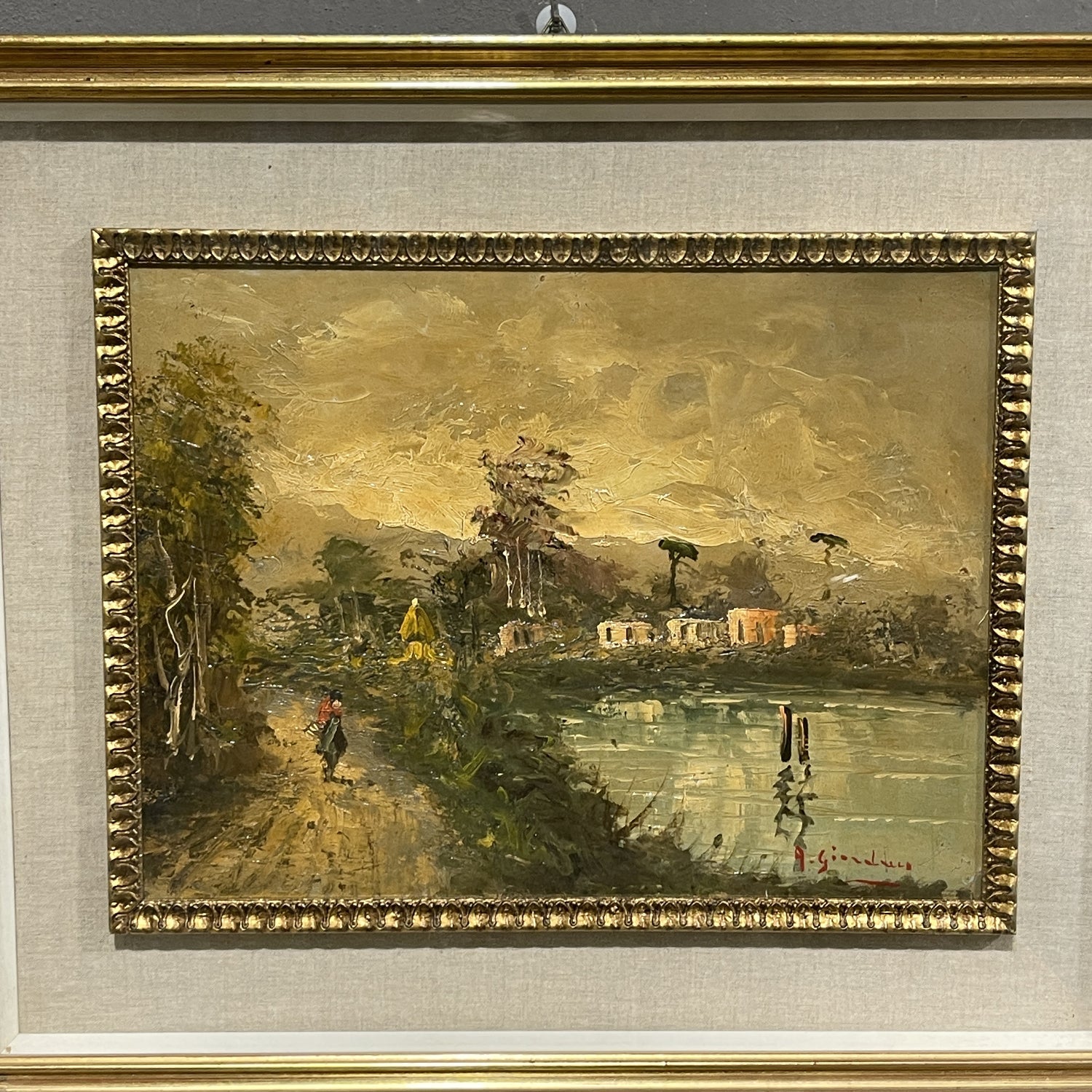 A.Giordano Dipinto ad olio su tavola - Vassallo Antiques Antiquariato Online