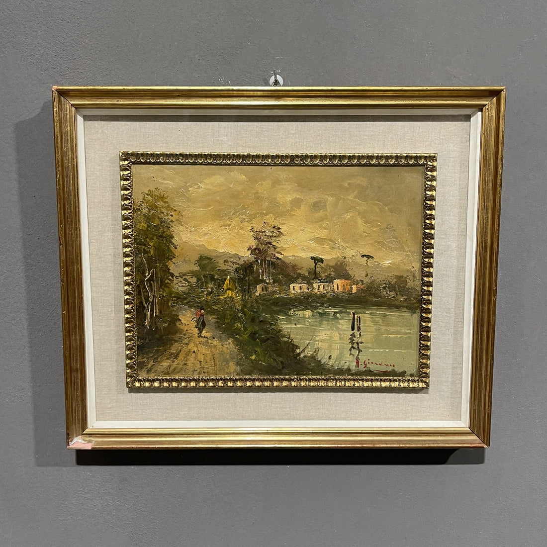 A.Giordano Dipinto ad olio su tavola - Vassallo Antiques Antiquariato Online