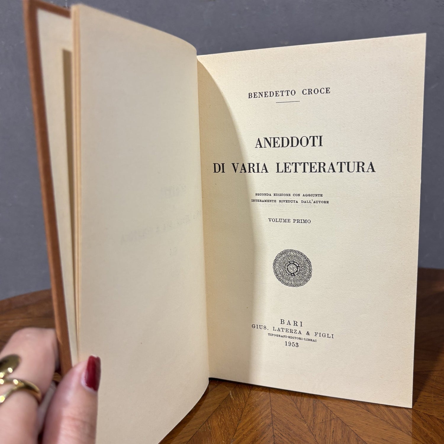 Aneddoti di Varia Letteratura, Benedetto Croce - 1953 - Vassallo Antiques Antiquariato Online