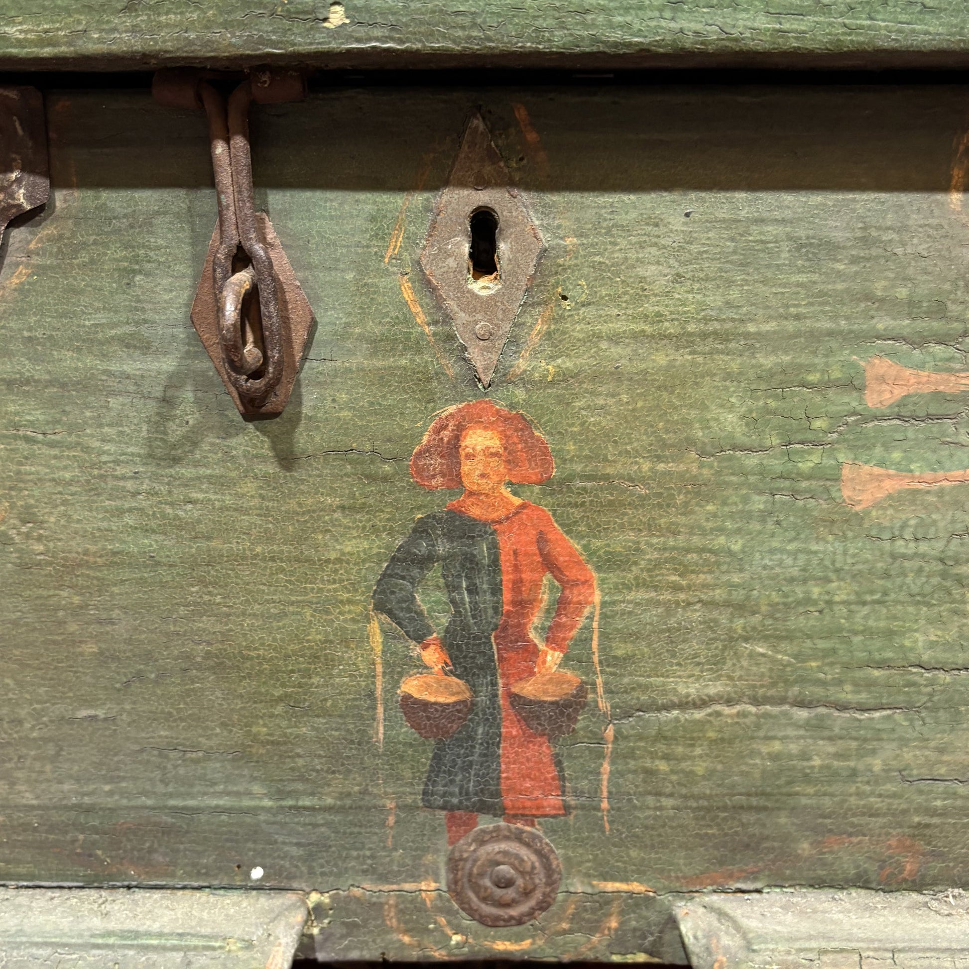 Antica Cassa Dipinta XIX secolo - Vassallo Antiques Antiquariato Online