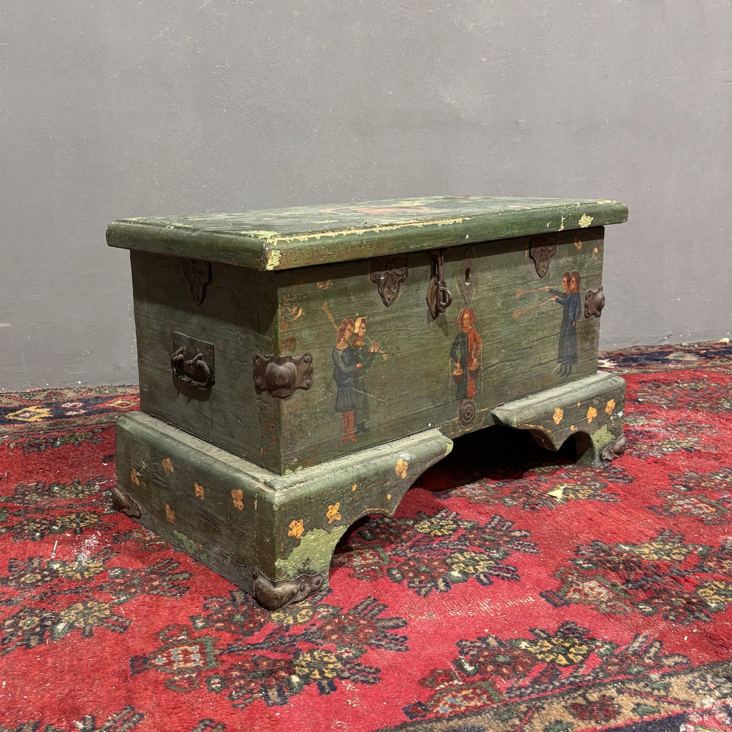 Antica Cassa Dipinta XIX secolo - Vassallo Antiques Antiquariato Online
