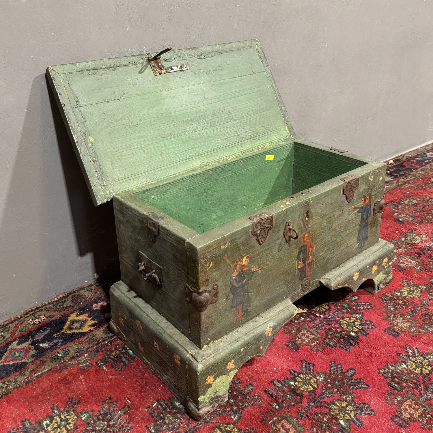 Antica Cassa Dipinta XIX secolo - Vassallo Antiques Antiquariato Online