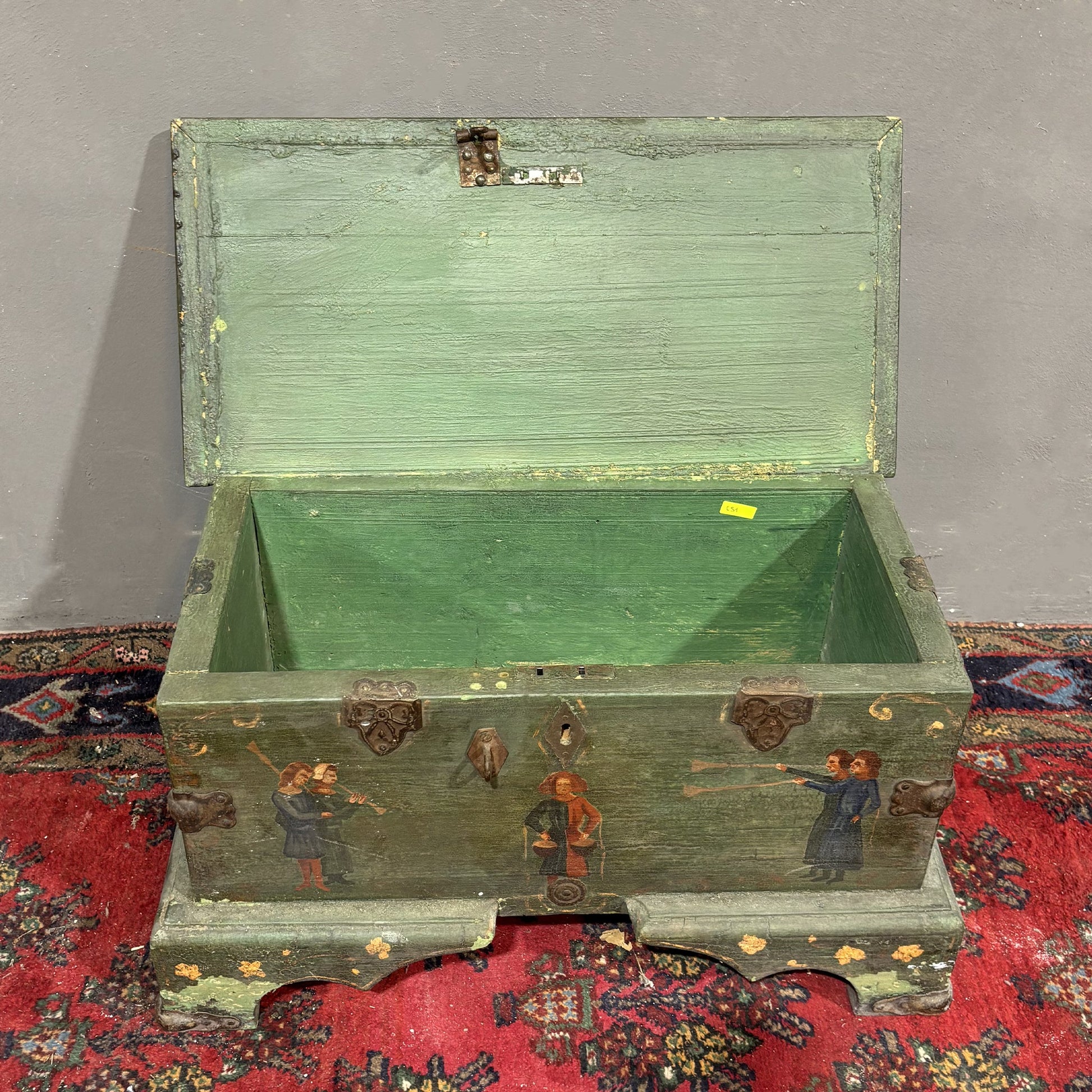 Antica Cassa Dipinta XIX secolo - Vassallo Antiques Antiquariato Online