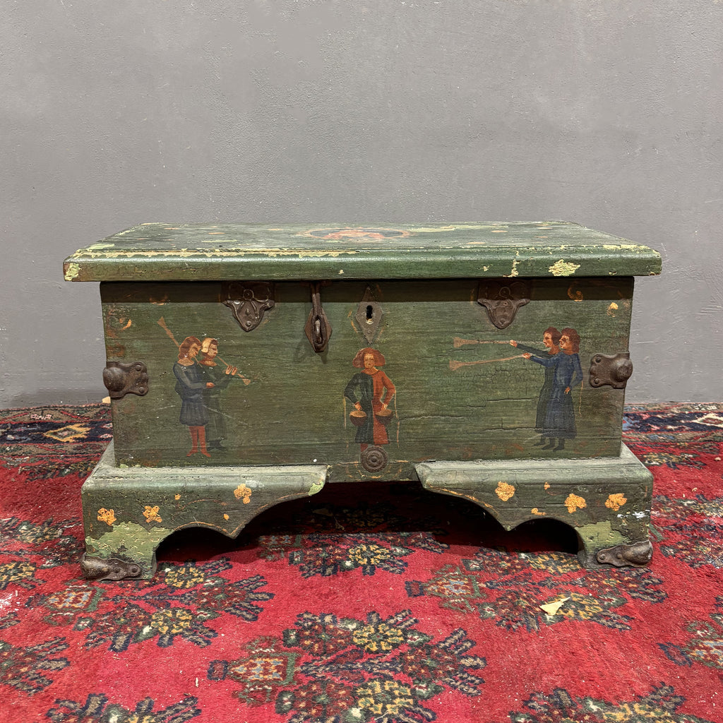 Antica Cassa Dipinta XIX secolo - Vassallo Antiques Antiquariato Online