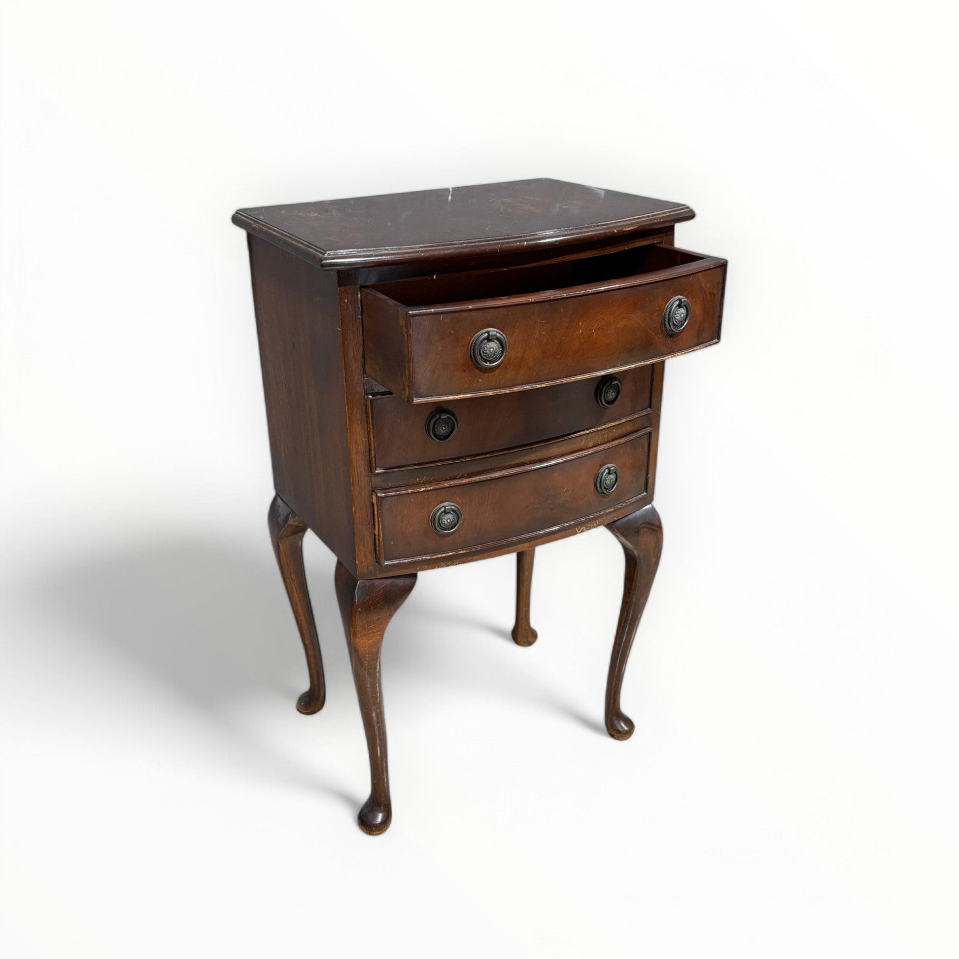 Antica Coppia comodini in piuma di mogano - Vassallo Antiques Antiquariato Online