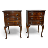 Antica Coppia comodini in piuma di mogano - Vassallo Antiques Antiquariato Online