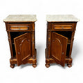 Antica coppia di comodini Luigi Filippo - Vassallo Antiques Antiquariato Online