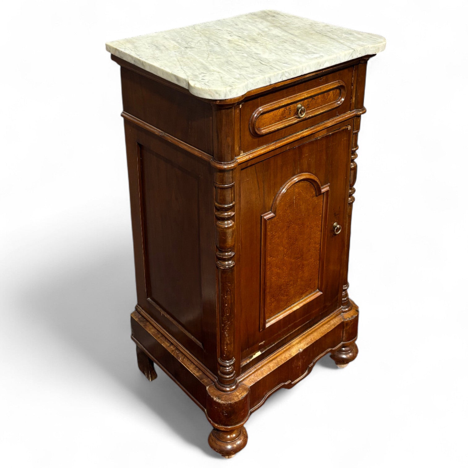 Antica coppia di comodini Luigi Filippo - Vassallo Antiques Antiquariato Online