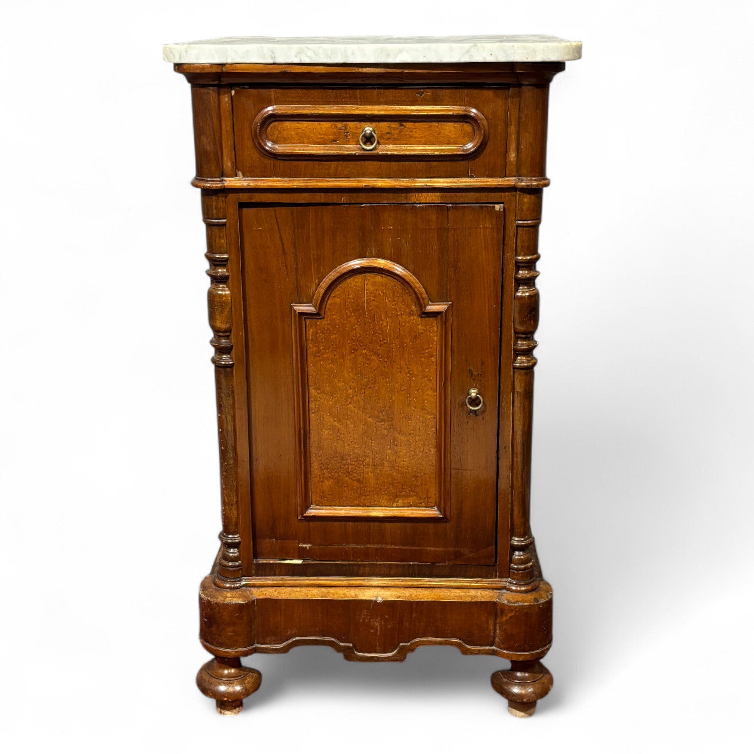 Antica coppia di comodini Luigi Filippo - Vassallo Antiques Antiquariato Online