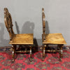 Antica coppia di sedute sgabelli Rinascimentali - Vassallo Antiques Antiquariato Online