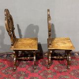 Antica coppia di sedute sgabelli Rinascimentali - Vassallo Antiques Antiquariato Online
