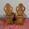 Antica coppia di sedute sgabelli Rinascimentali - Vassallo Antiques Antiquariato Online