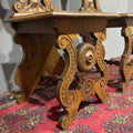 Antica coppia di sedute sgabelli Rinascimentali - Vassallo Antiques Antiquariato Online