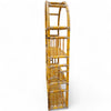 Antica Libreria anni '70 ad arco in bamboo - Vassallo Antiques Antiquariato Online
