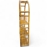 Antica Libreria anni '70 ad arco in bamboo - Vassallo Antiques Antiquariato Online