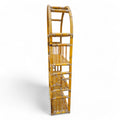 Antica Libreria anni '70 ad arco in bamboo - Vassallo Antiques Antiquariato Online