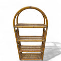 Antica Libreria anni '70 ad arco in bamboo - Vassallo Antiques Antiquariato Online