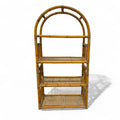 Antica Libreria anni '70 ad arco in bamboo - Vassallo Antiques Antiquariato Online