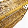 Antica Libreria anni '70 ad arco in bamboo - Vassallo Antiques Antiquariato Online