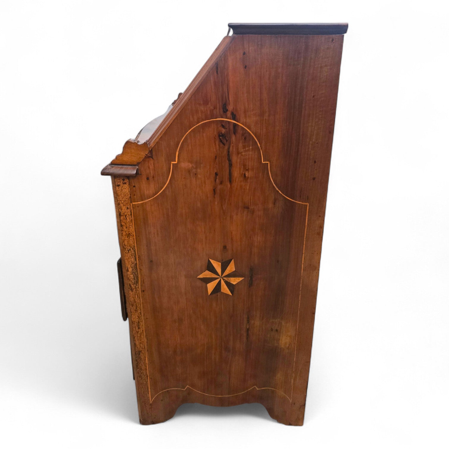 Antica ribalta intarsiata Luigi XVI - Vassallo Antiques Antiquariato Online