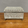 Antica scatola portagioie in vetro molato - Vassallo Antiques Antiquariato Online