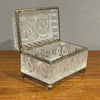 Antica scatola portagioie in vetro molato - Vassallo Antiques Antiquariato Online
