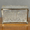 Antica scatola portagioie in vetro molato - Vassallo Antiques Antiquariato Online