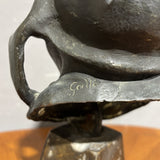 Antica Scultura in bronzo firmata Gatto - Vassallo Antiques Antiquariato Online
