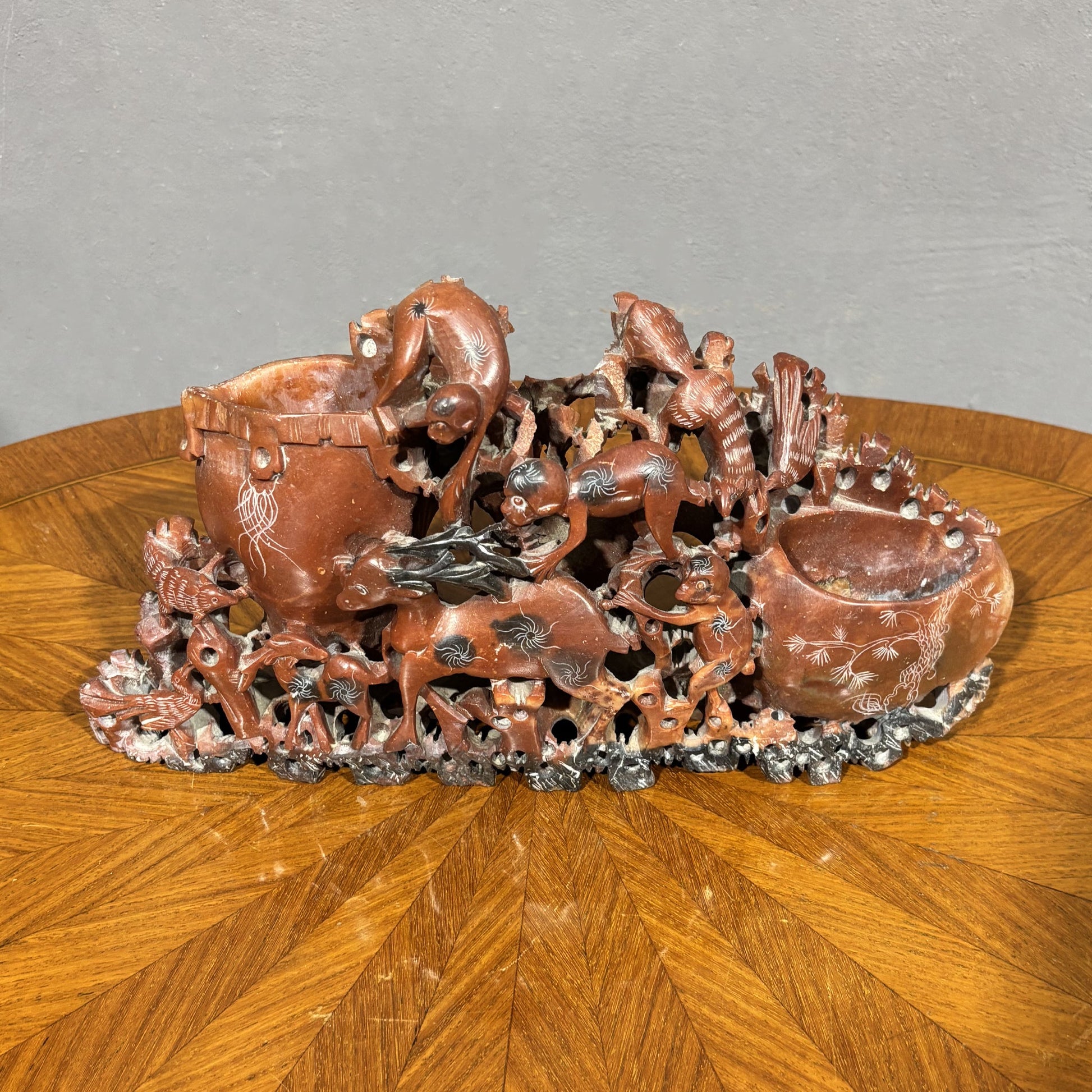 Antica scultura in steatite asiatica - Vassallo Antiques Antiquariato Online