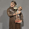 Antica Scultura Lignea policroma S.Antonio - Vassallo Antiques Antiquariato Online