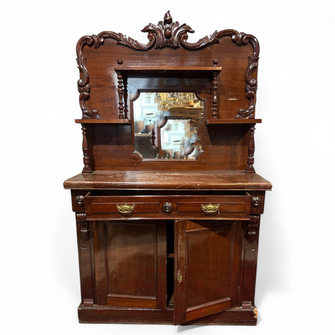 Antica Servantina a due ante Vittoriana - Vassallo Antiques Antiquariato Online