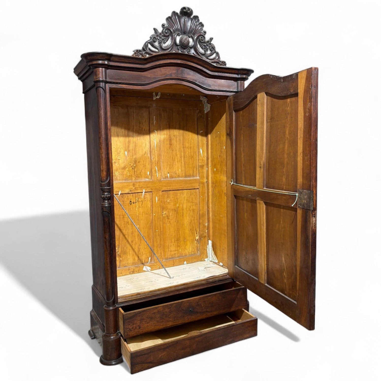 Antico Armadio Stipone Luigi Filippo metà '800 - Vassallo Antiques Antiquariato Online