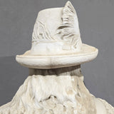 Antico busto in marmo bianco Carnevale Giuseppe (1887) - Vassallo Antiques Antiquariato Online