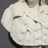 Antico busto in marmo bianco Carnevale Giuseppe (1887) - Vassallo Antiques Antiquariato Online