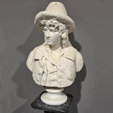 Antico busto in marmo bianco Carnevale Giuseppe (1887) - Vassallo Antiques Antiquariato Online
